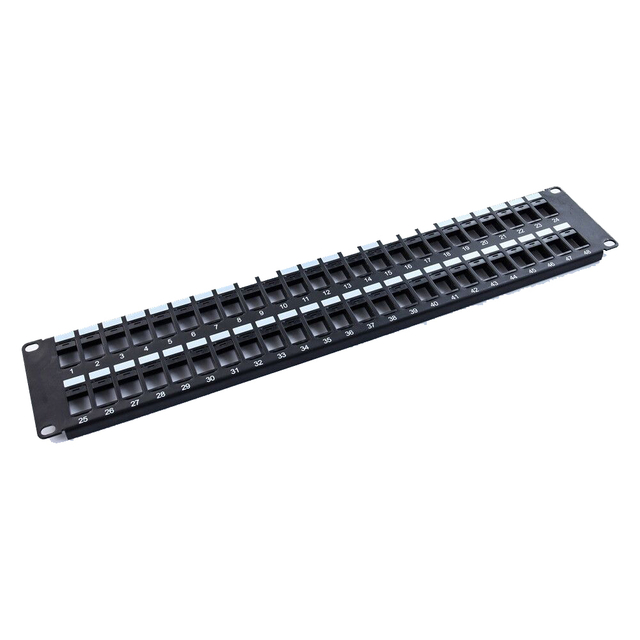 2U 48 Port UTP Blank Patch Panel