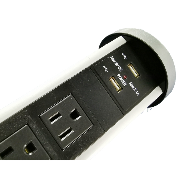 Pneumatic Pop Up Us Series Desktop Power Socket