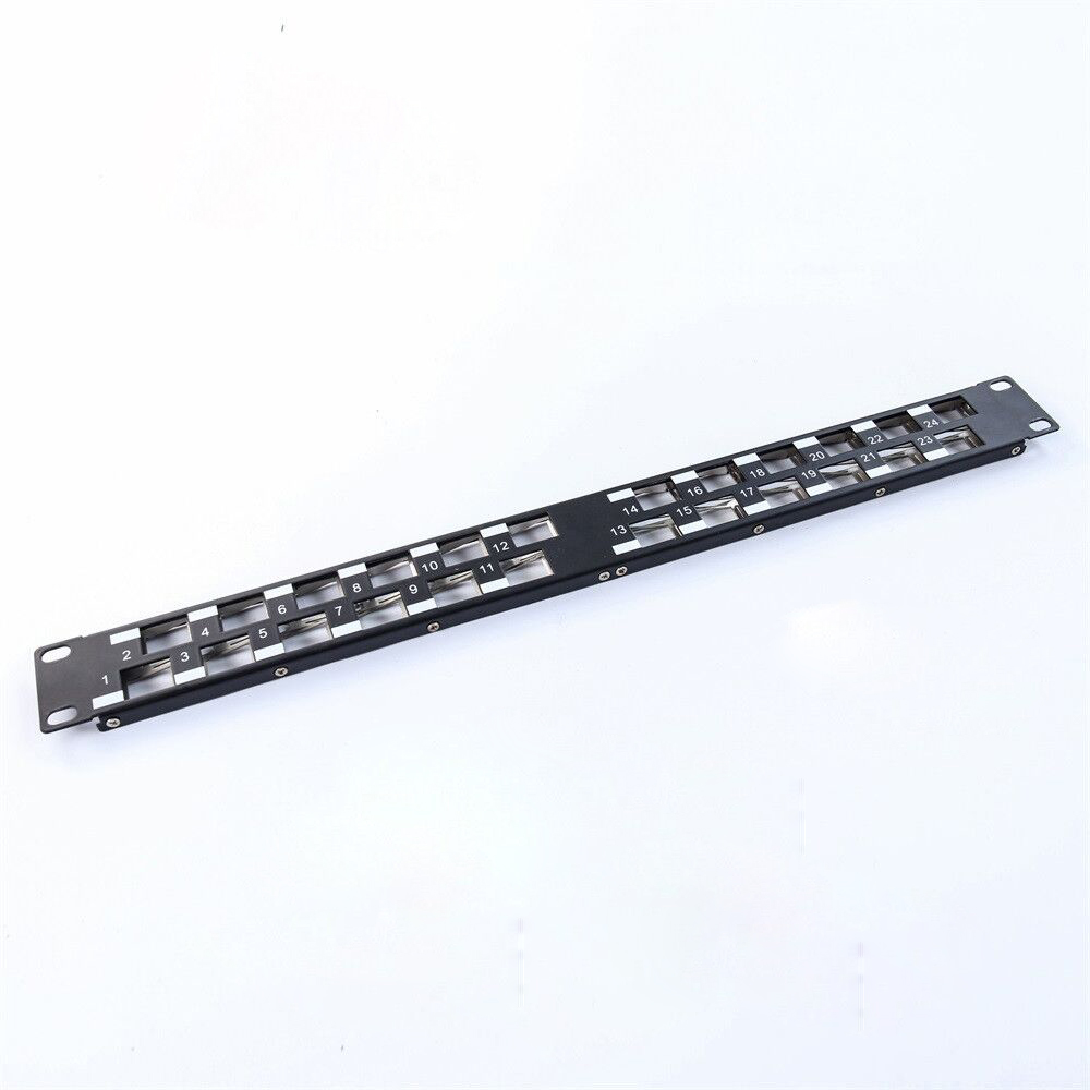 1U 24 Port Tooth Type UTP Blank Patch Panel 