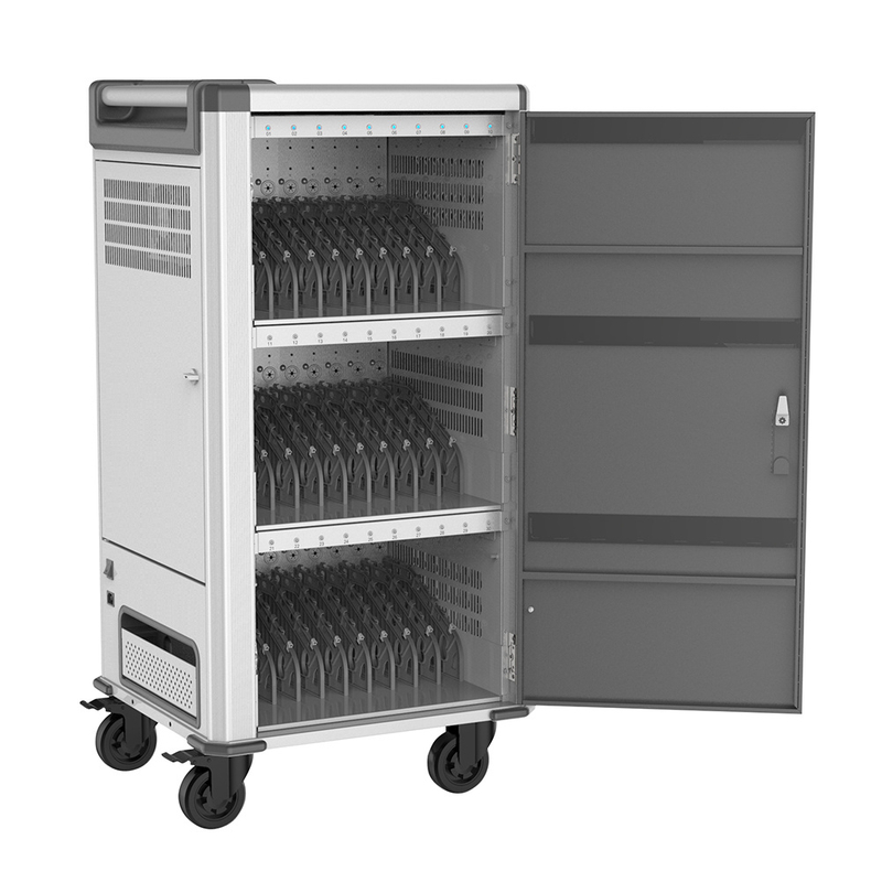 30 Bays USB-C 45W Chromebook Charging Cart