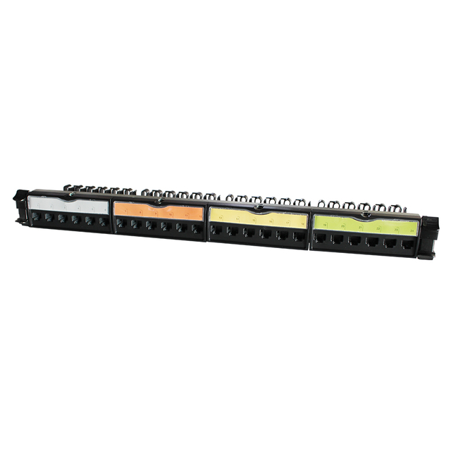 1U 24 Port UTP Cat6 Free-Tool Patch Panel