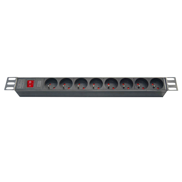 1U Server Rack mount French Type Power Strip PDU