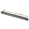 1U 24 Port Tooth Type UTP Blank Patch Panel 