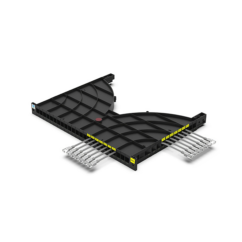 Rack-mounted Channel Type cable management tray