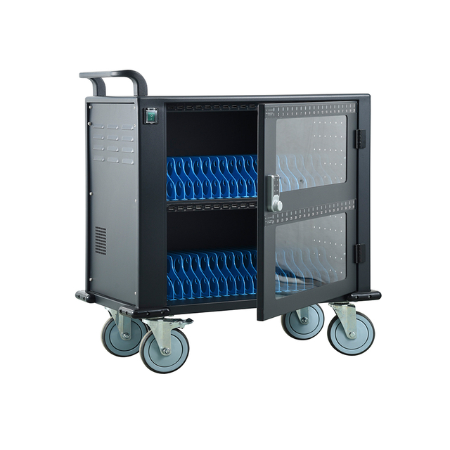 40 Way Single Glass Door DC Charging Trolley with Code Lock 