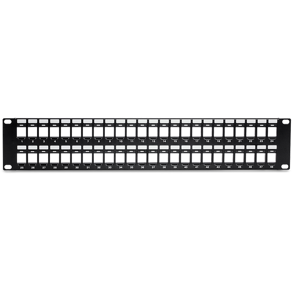 2U 48 Port UTP Blank Patch Panel