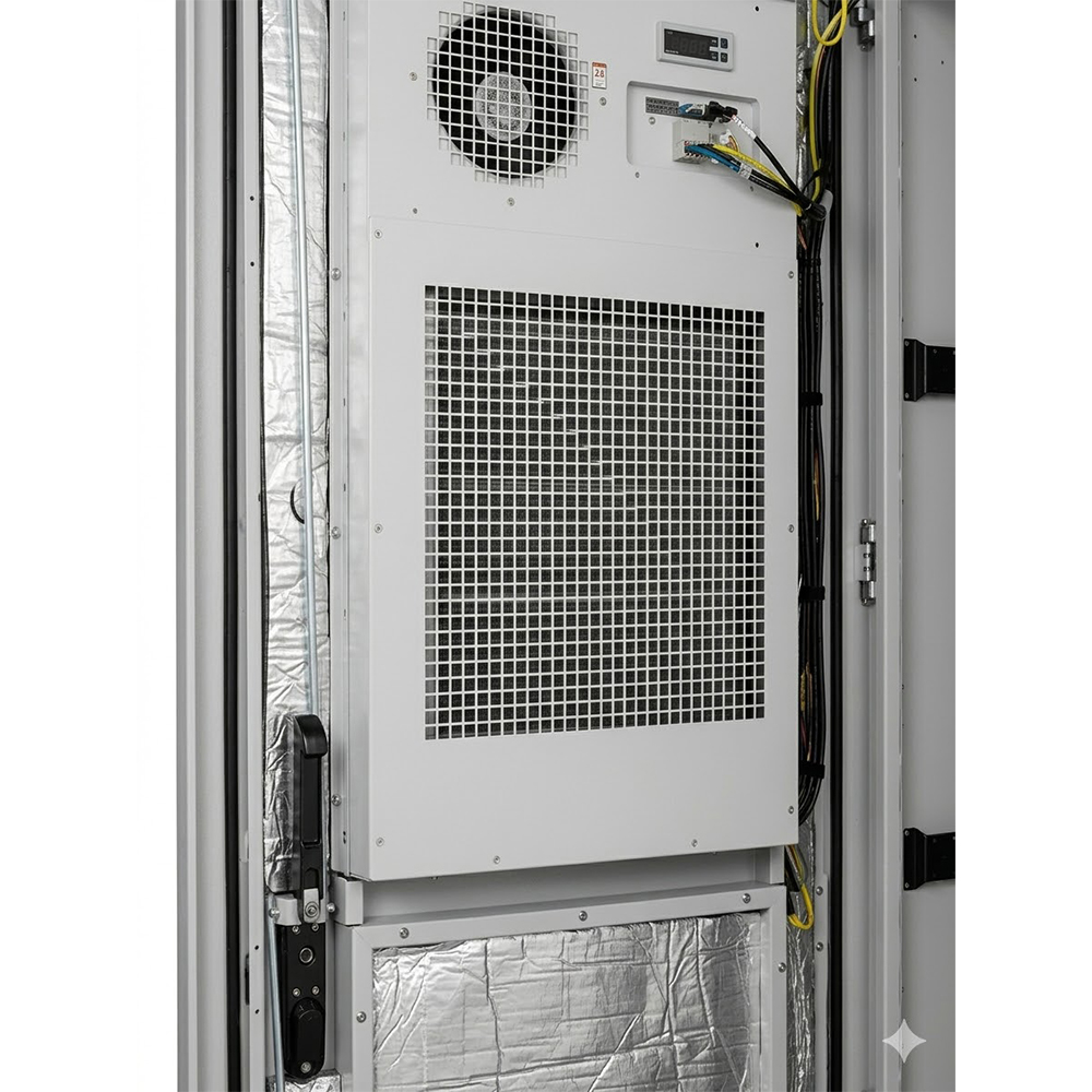 IP65 Outdoor Network Cabinet 42U 800&times;800 with Integrated Air Conditioner