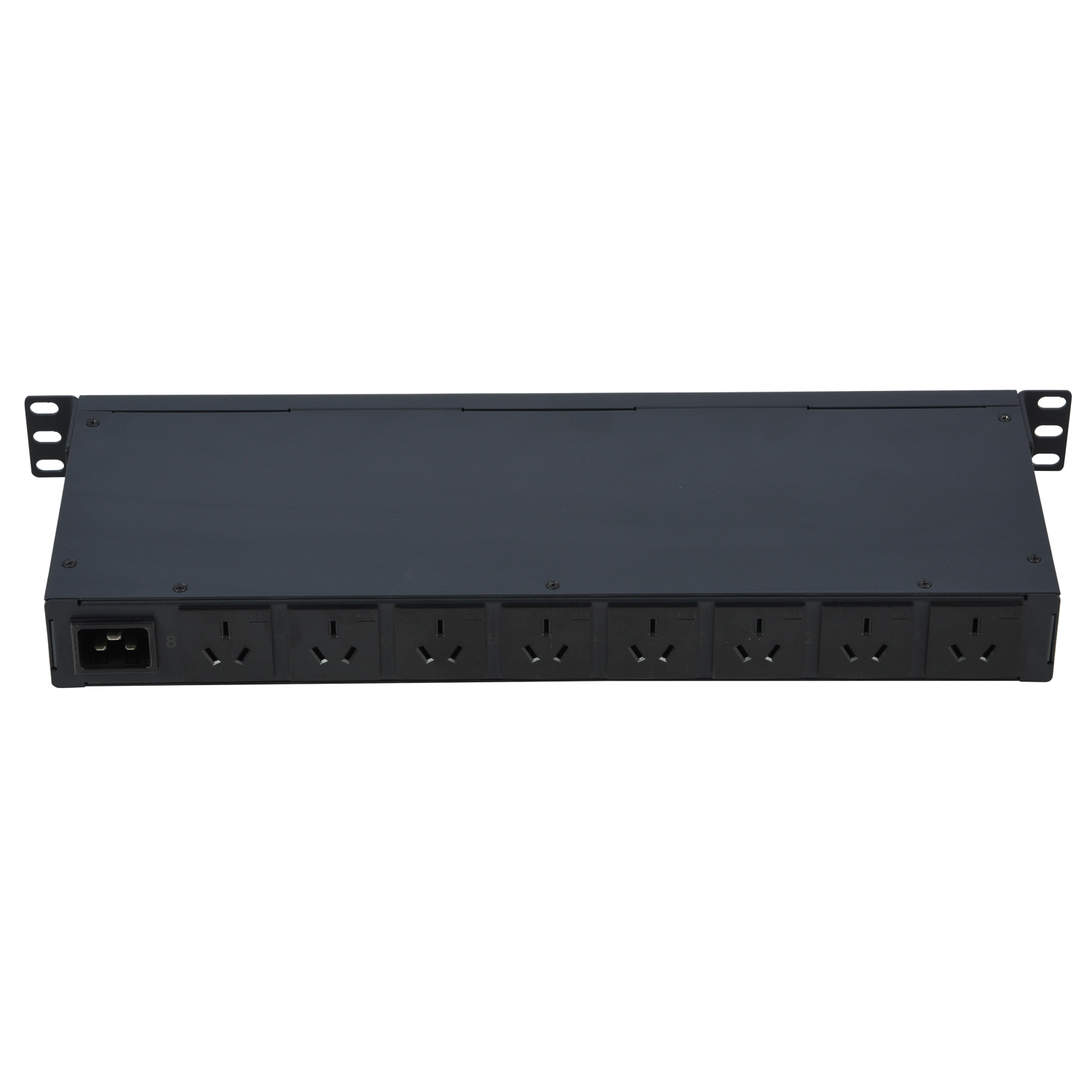 1U 8 port horizontal rack mount Intelligent PDU