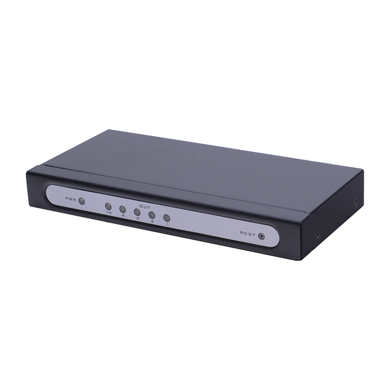 2 to 4 port HDMI 4K video splitter