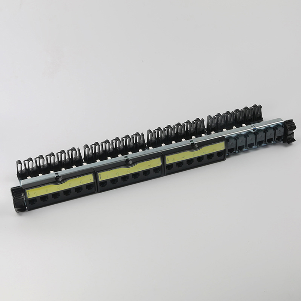 1U 24 Port UTP Cat6 Free-Tool Patch Panel