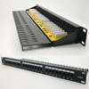 1U 24 port cat6 110 IDC UTP 90 degree patch panel