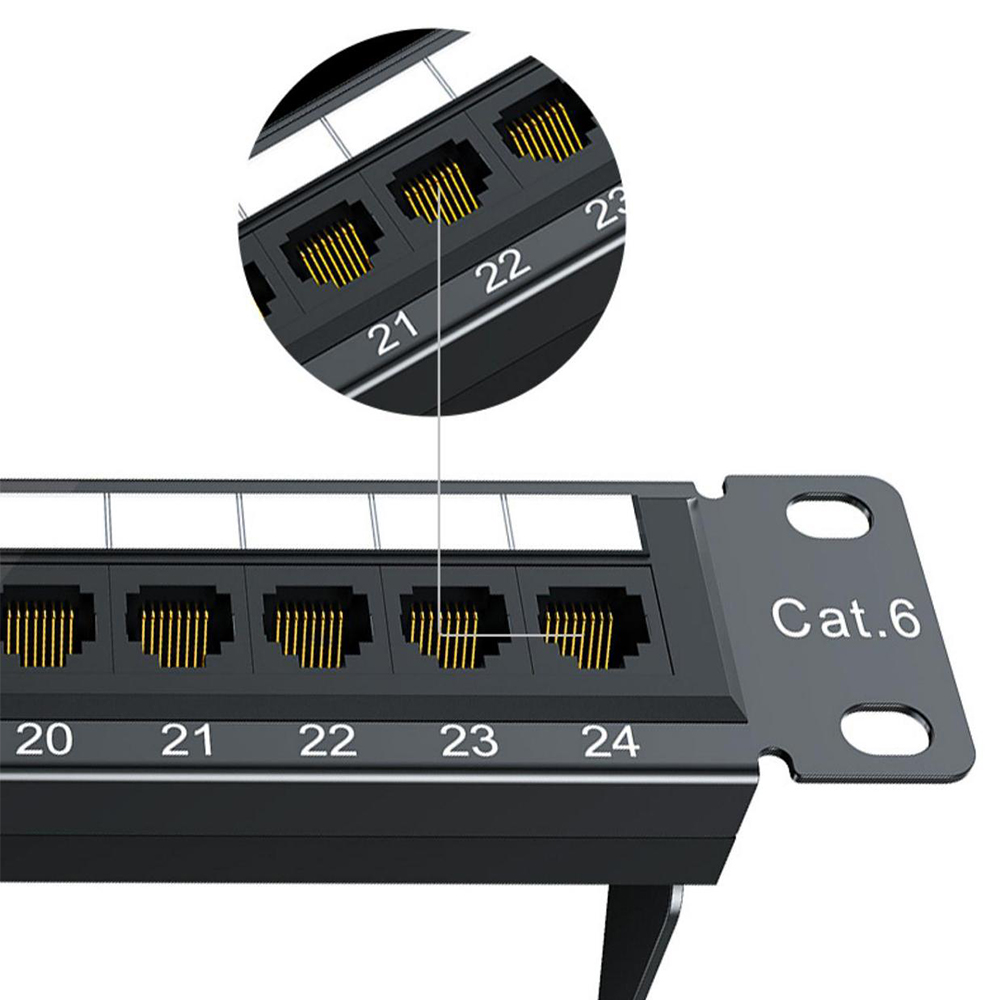 Cat6 UTP 24Port Patch Panel