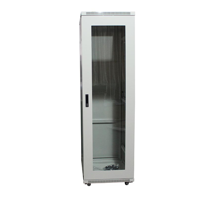 Windows Type Glass Door NETWORK CABINET With flat roof