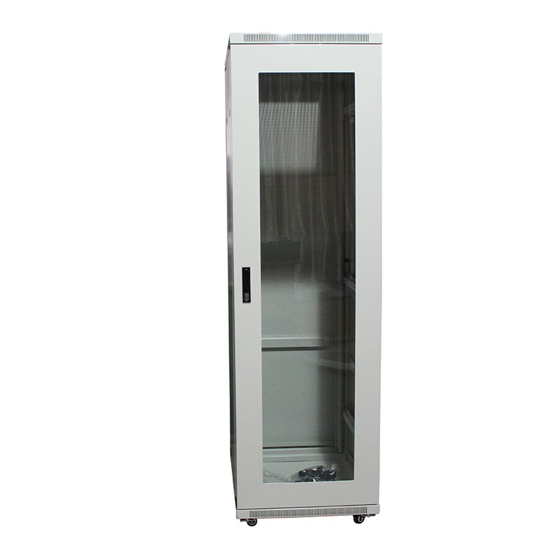 Windows Type Glass Door NETWORK CABINET With flat roof