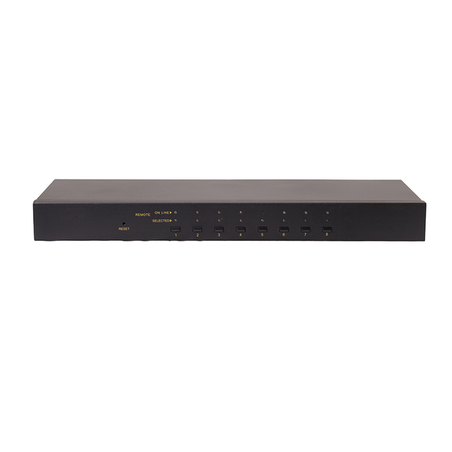 1U 19'' Rackmount VGA 8 Ports KVM Switch,Stand-alone Model,High Resolution