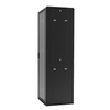 19" 42u glass door network data cabinet with split side panel