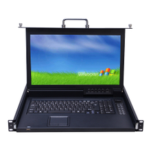 1U 17-Inch LCD VGA KVM Switch Console (Ultra-Short 360mm Depth, 1/4/8 Port)