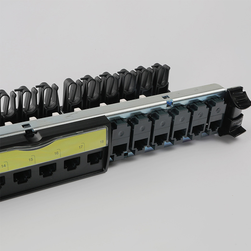 1U 24 Port UTP Cat6 Free-Tool Patch Panel