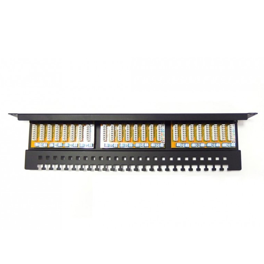 1U 24 port cat6 110 IDC UTP 90 degree patch panel