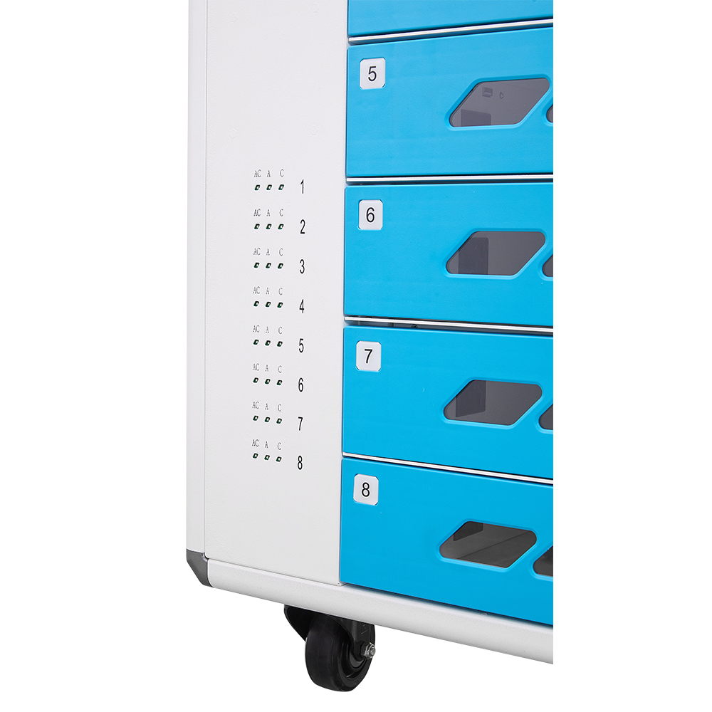 8-Port Smart locker charging cart