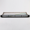 Rack mounted 1U 24 Ports STP Blank Patch Panel for copper cabling
