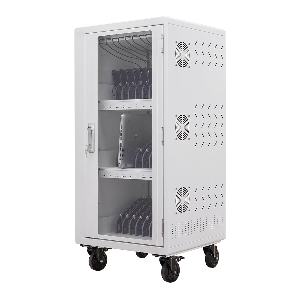 30 port Type C Smart Charging Cart For Education field 