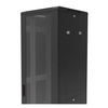 19" 42u glass door network data cabinet with split side panel