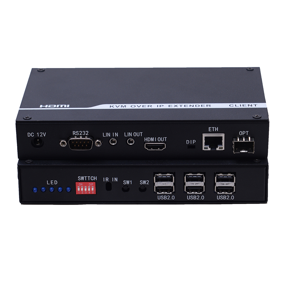 lossless KVM OVER IP HDMI optical network extender