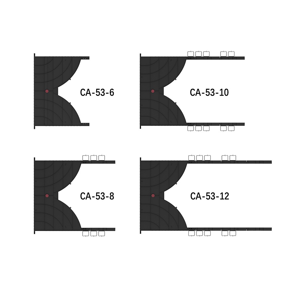 Rack-mounted Channel Type cable management tray