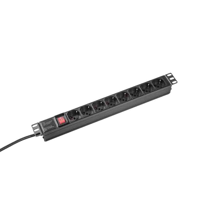 1U Rack Mountable 8-way Italy Switched PDU