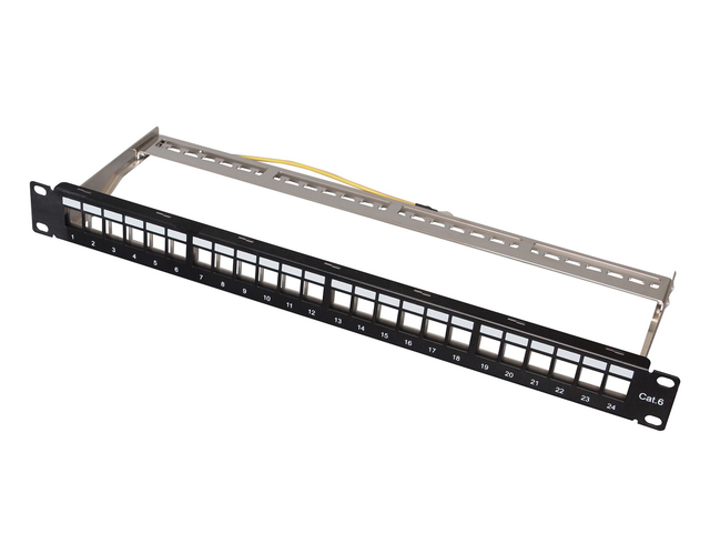 1U 24Port FTP Blank Patch Panel