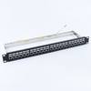 Rack mounted 1U 24 Ports STP Blank Patch Panel for copper cabling