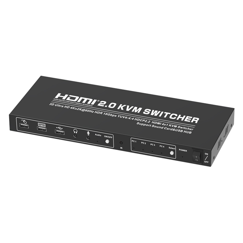 New 4x1 KVM Switch HDMI 4 Ports 3840x2160@30Hz