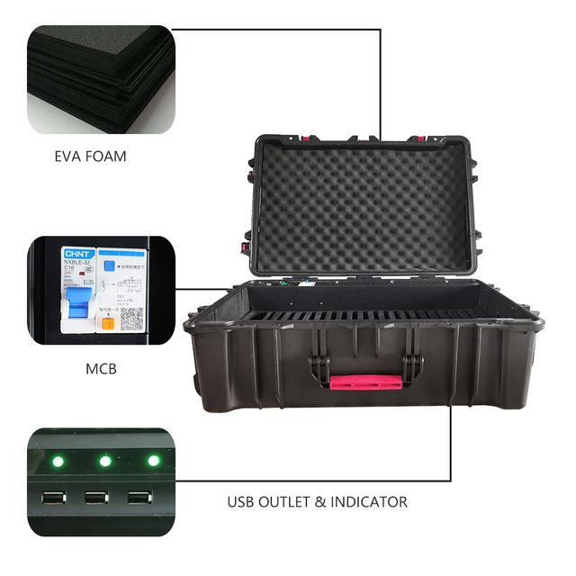 20 Way PP Material Charging Suitcase For Chromebooks