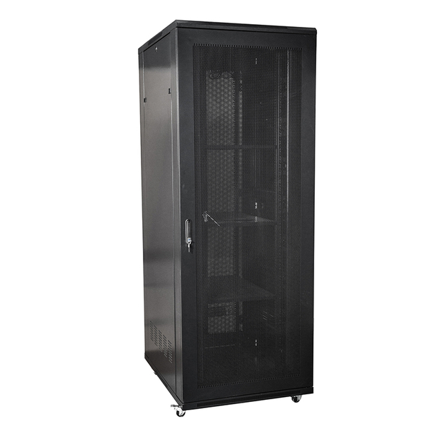 19′′ indoor Free floor Stand Network server cabinet with perforated doors