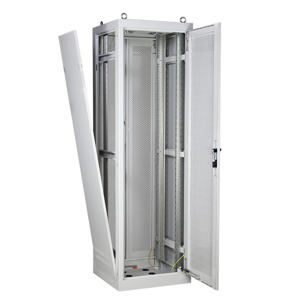 IP20 42u perforated Door Electrical Power Cabinet with vertical Cable Tray