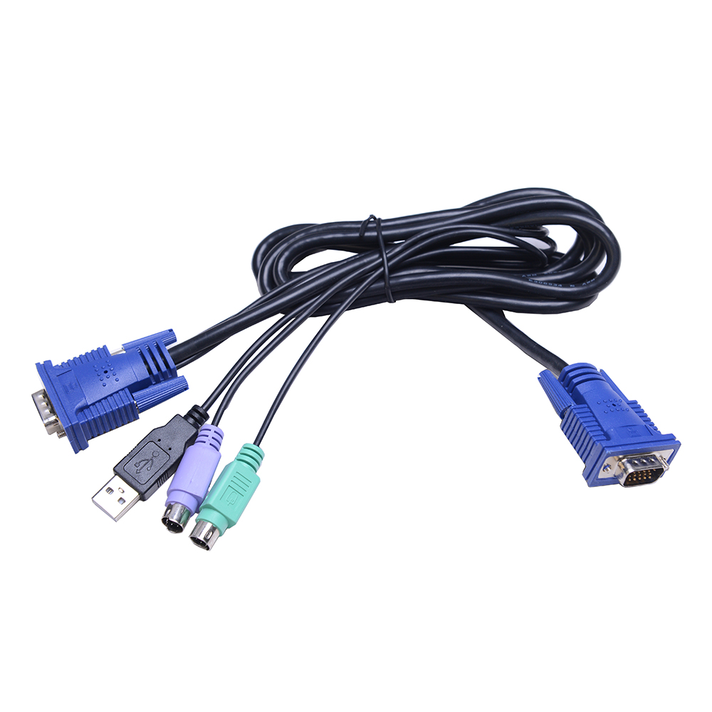 MINI single Rail full HD 17 inch LCD VGA KVM Switch