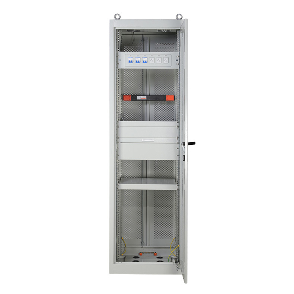 IP20 42u perforated Door Electrical Power Cabinet with vertical Cable Tray