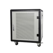 48-Port Mobile Sync & Charging Station Cabinet for Tablets and Laptops