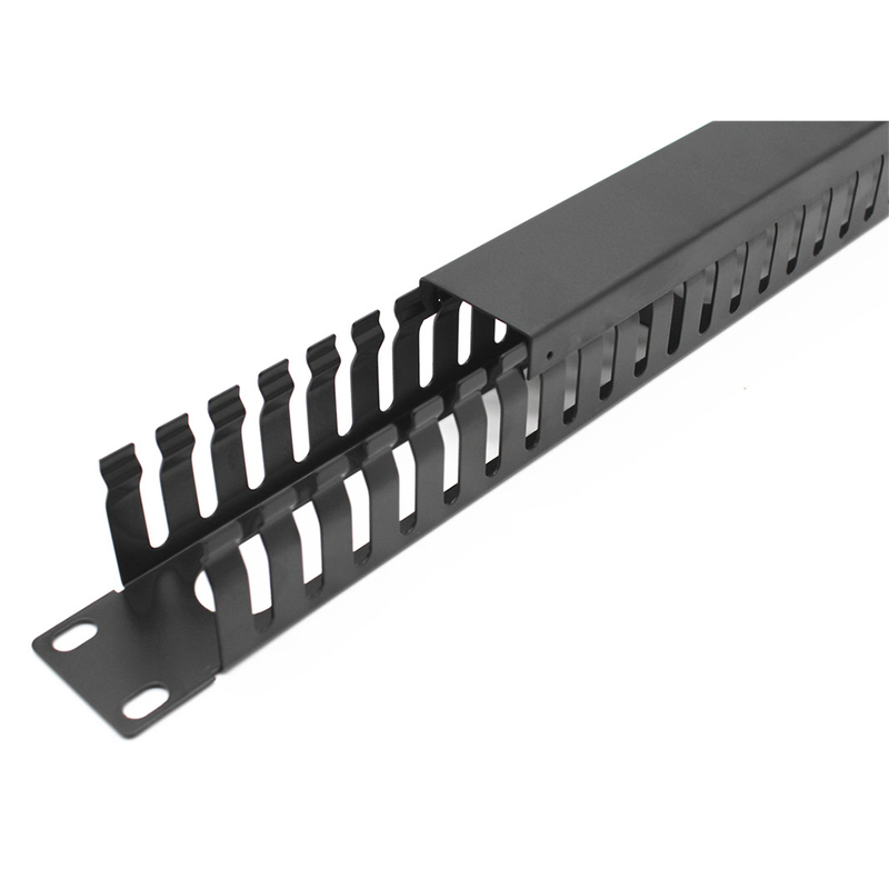 1U metalic rack mount cable management with cap from China manufacturer ...