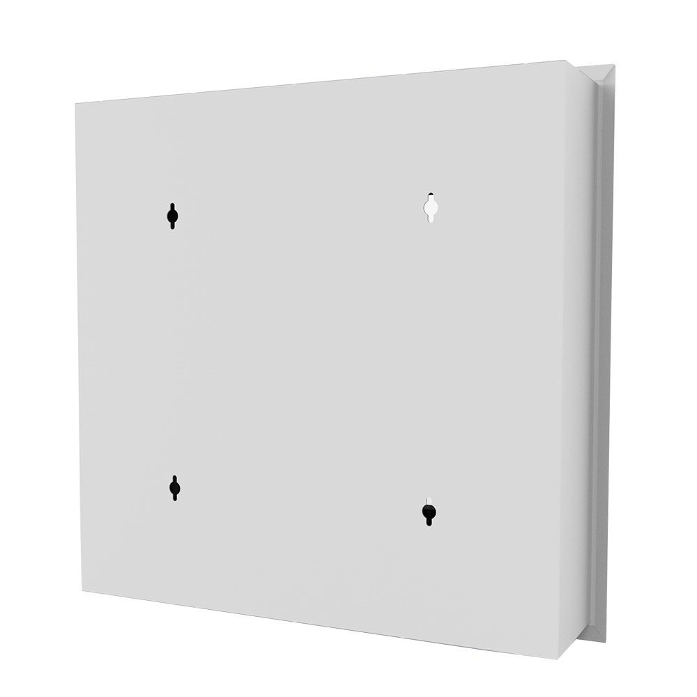 19" grey color slim depth embedded flush wall mount cabinet 