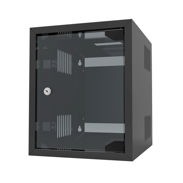 assemble smoky grey glass door MINI 10 inch SOHO Wall Mount Cabinets