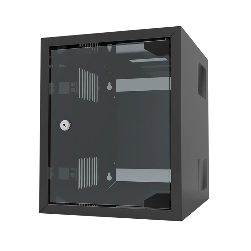 assemble smoky grey glass door MINI 10 inch SOHO Wall Mount Cabinets