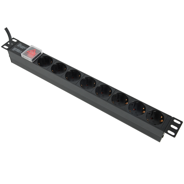 1U Aluminum Case Schuko Euro Used 16A PDU