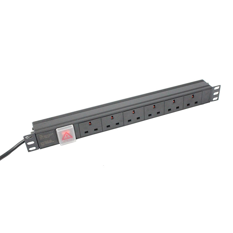 Rack Mountable 6-way UK Switched PDU