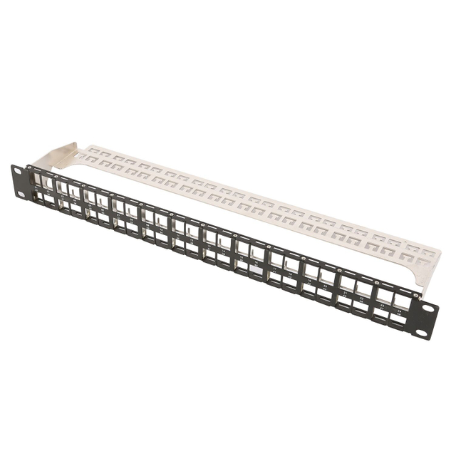 1U 48 Port Compact type UTP Blank Patch Panel 