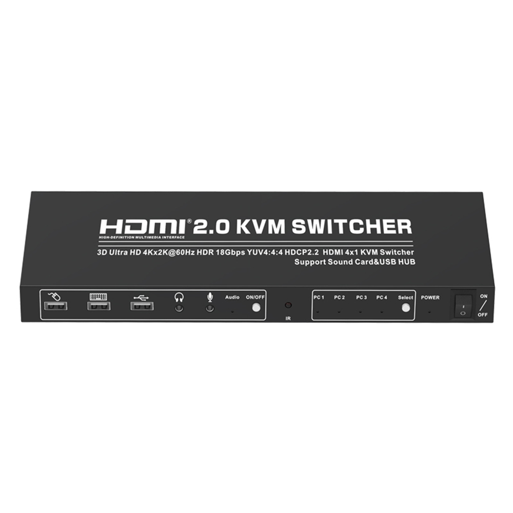 New 4x1 KVM Switch HDMI 4 Ports 3840x2160@30Hz