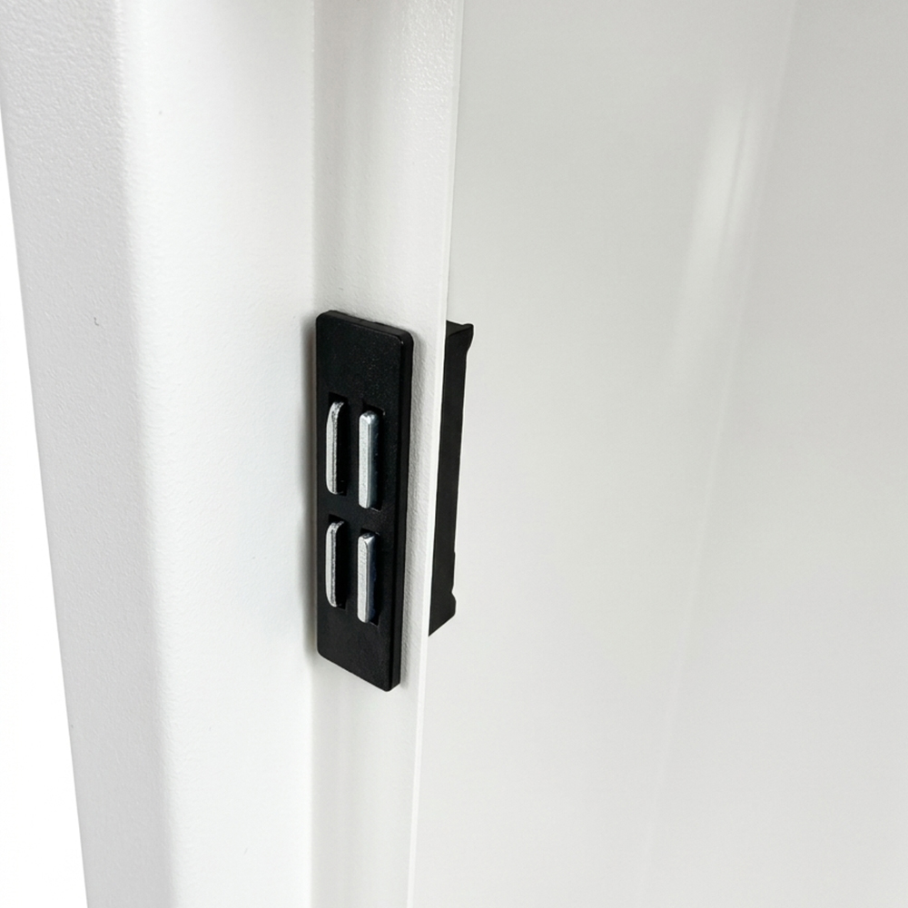 ຕູ້ເກັບມ້ຽນເຫຼັກຕິດຝາກັບປະຕູແກ້ວ – ປິດສະນະແມ່ເຫຼັກ, 380&times;210&times;382mm