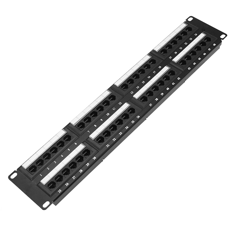 2U Cat6 or cat6A UTP 48 Port Patch Panel