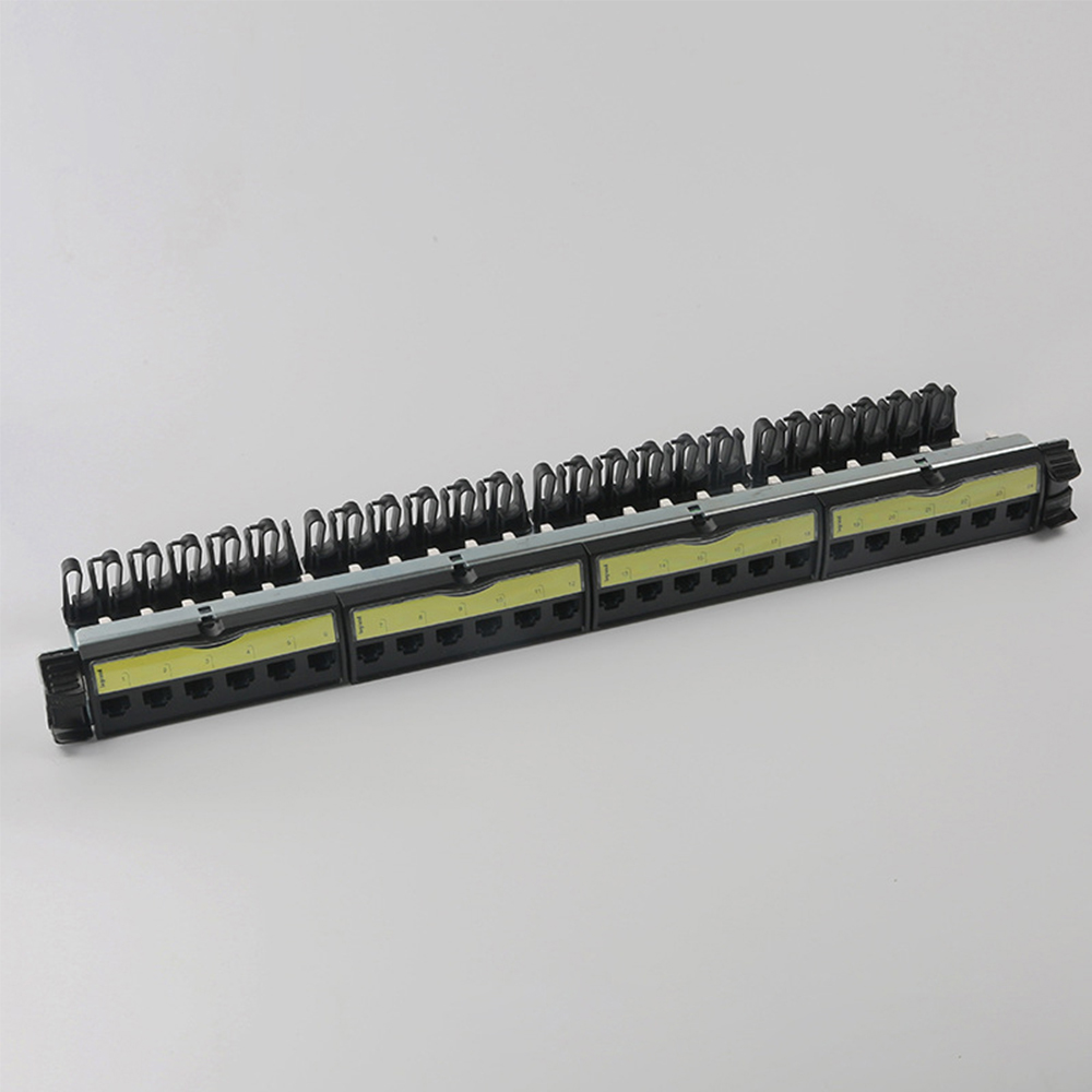 1U 24 Port UTP Cat6 Free-Tool Patch Panel